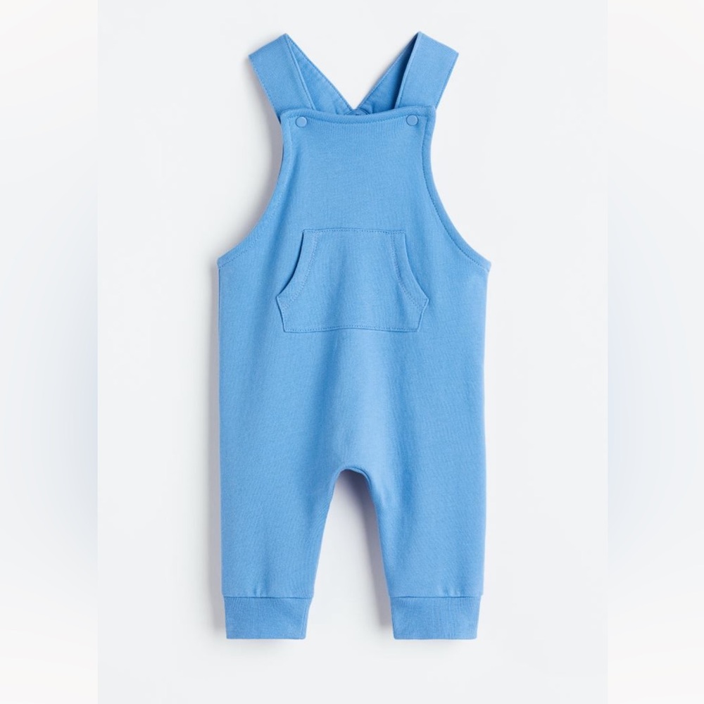 H&M, baby cotton overall, sweatshirt fabric, brushed inside, size 4-6 months